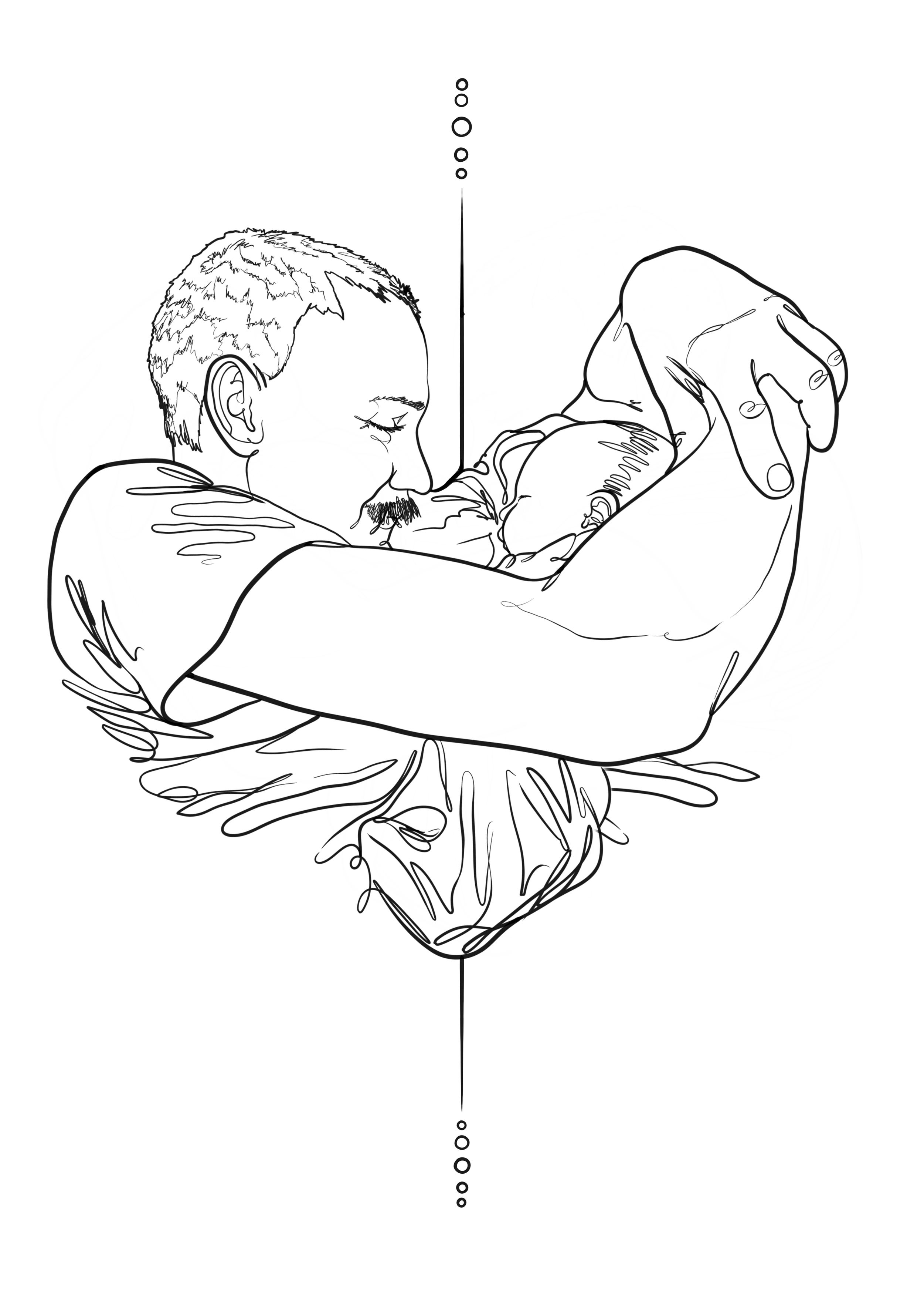 My preference to utilise the unalome design comes from Chef Alex Atala’s story regarding his perspective on the purpose and meaning of life. 
He speaks of “The most beautiful moment” and this is something I want the artworks to resonate with.

In des