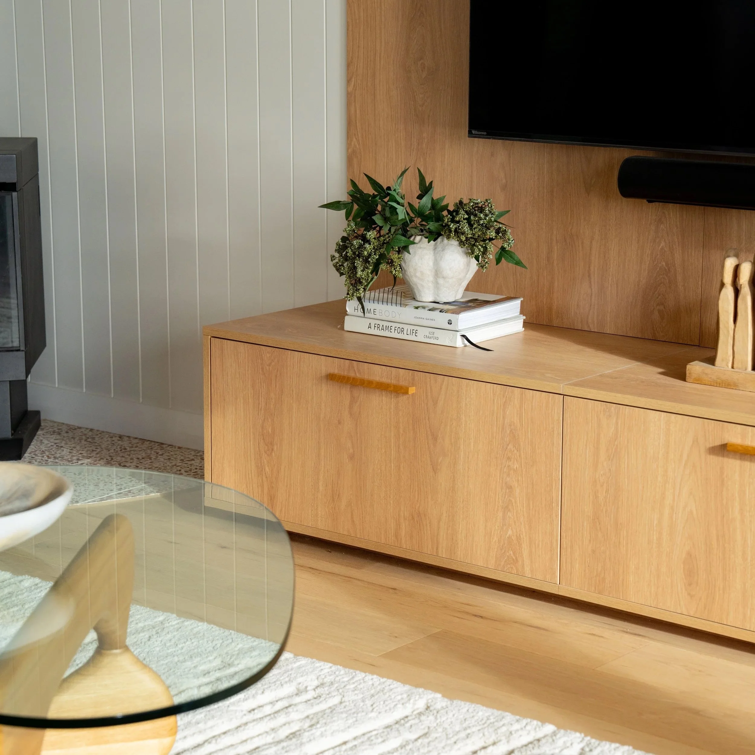 Custom timber kitchen storage and cabinetry in Seacliff