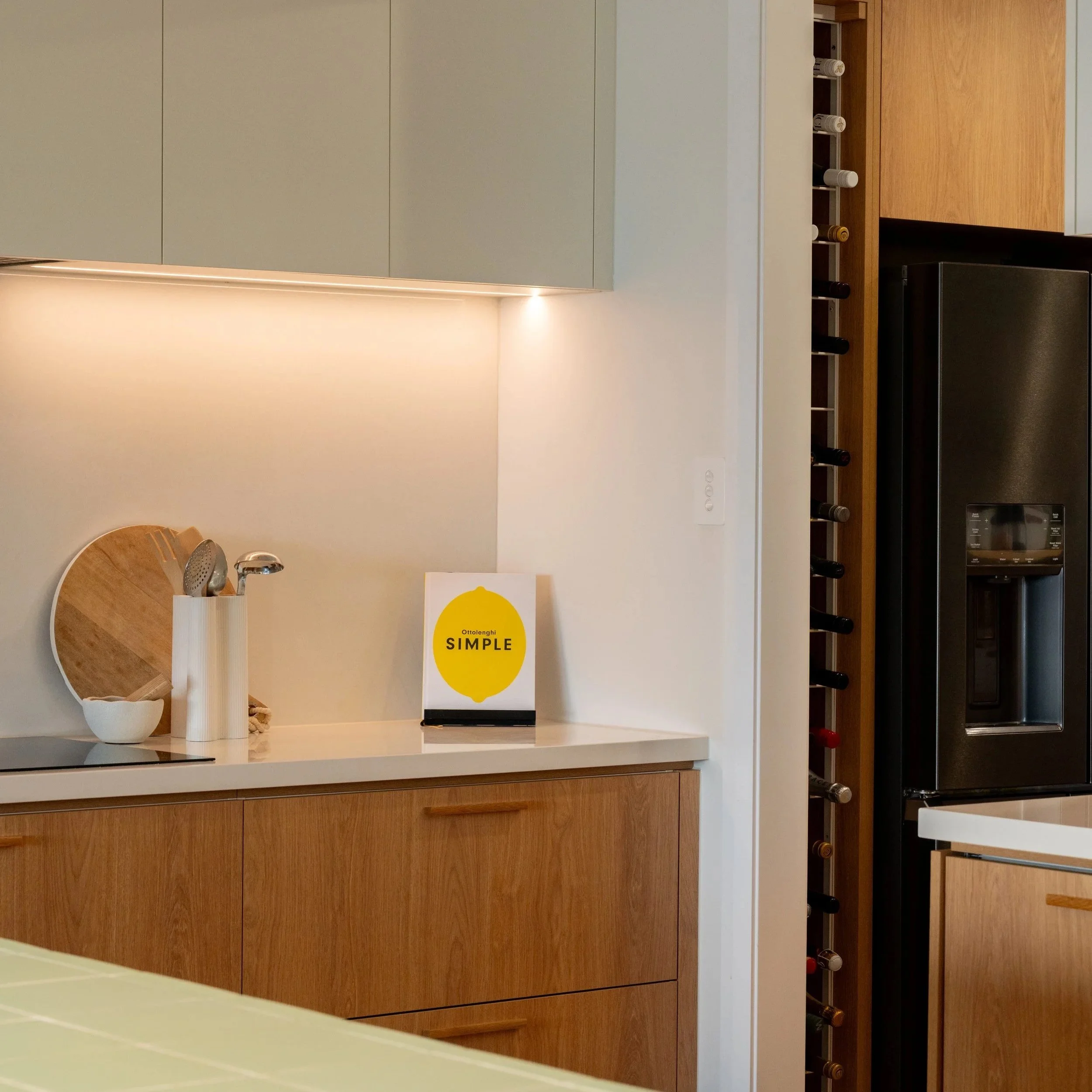 Modern kitchen cabinetry with integrated appliances in Seacliff