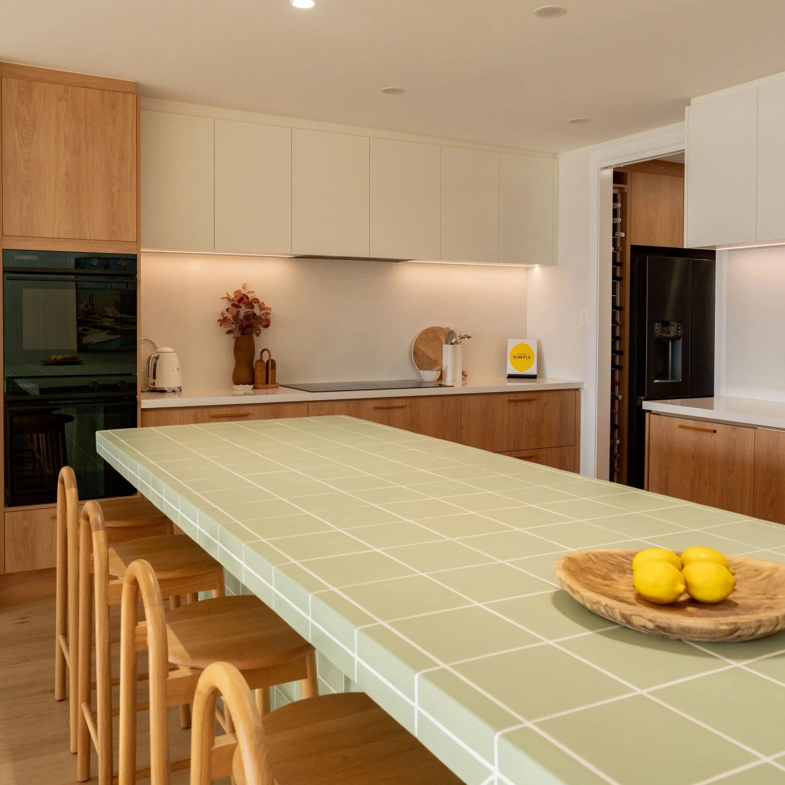 Custom timber kitchen and island renovation in Seacliff