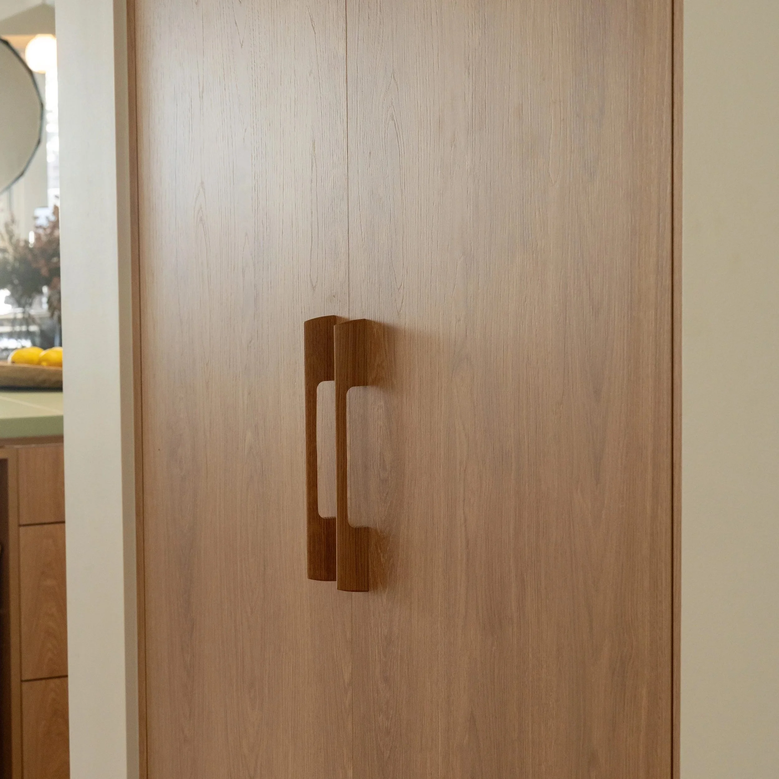 Custom timber cabinetry with integrated storage in Seacliff