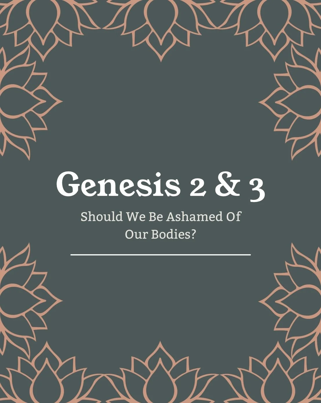 Naked and Unashamed: Genesis 2 &amp; 3, the Body, and Where Shame Actually Entered