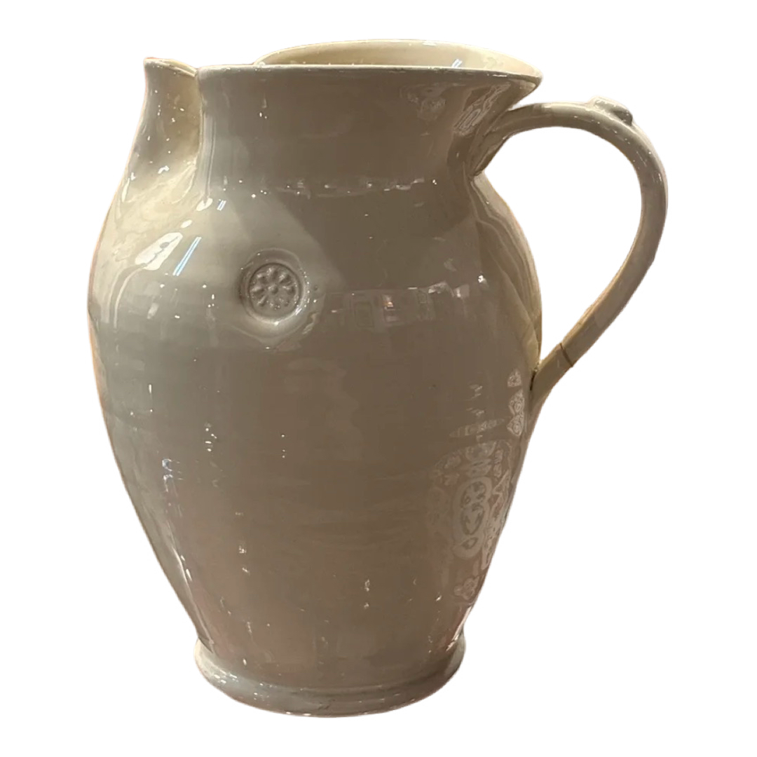 Italian Stoneware Water Pitcher