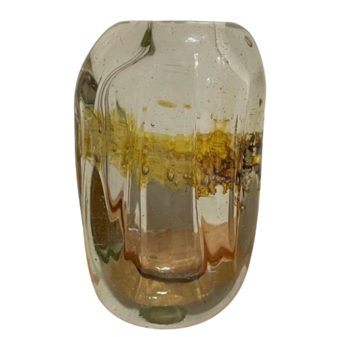 Susan F. Ford Hand Blown Glass Vase, 1976