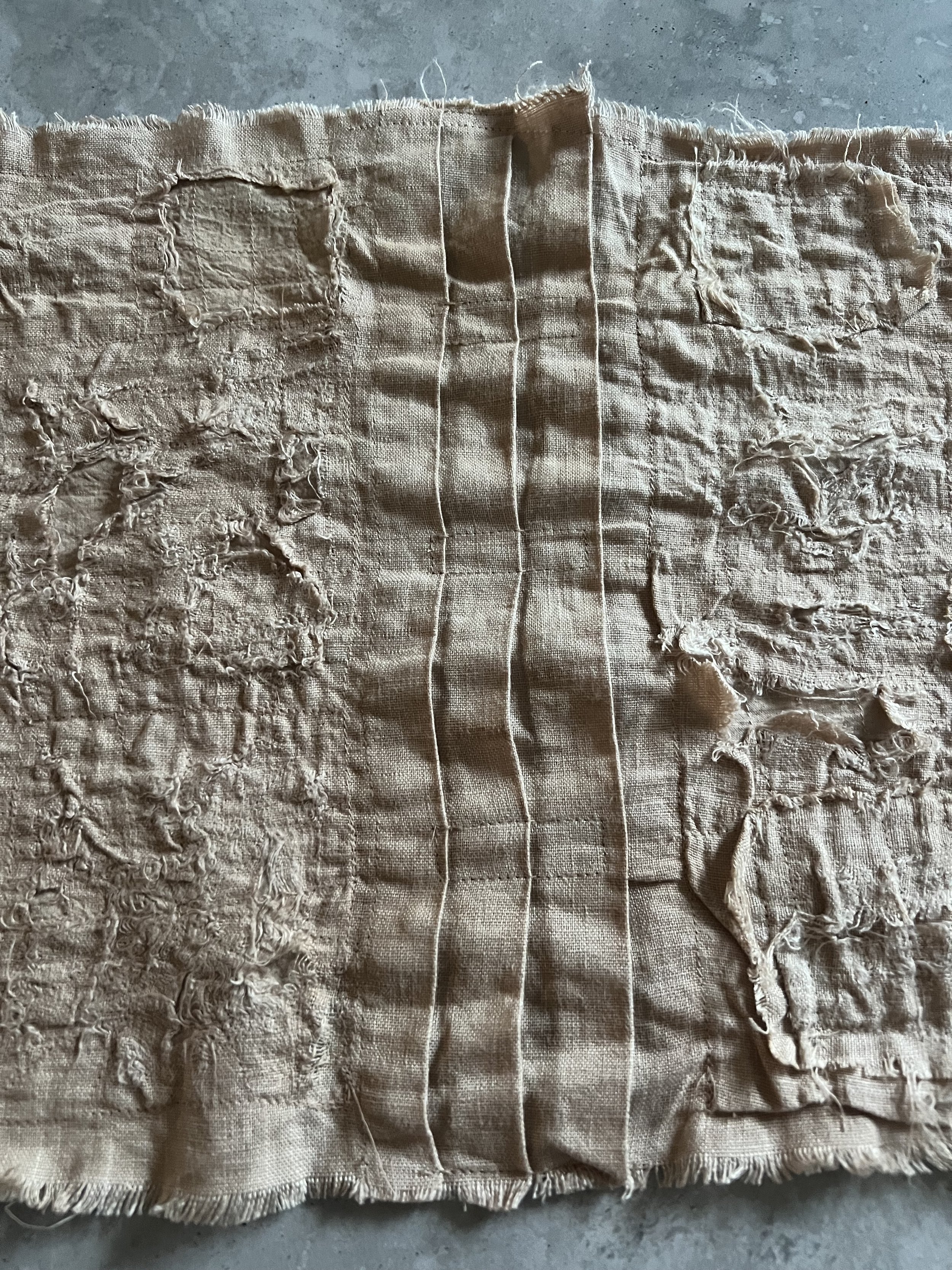 Carter Hyam Canberra Designer - Boro Linen Scarf designed by Carter Hyam in Ecru.jpeg