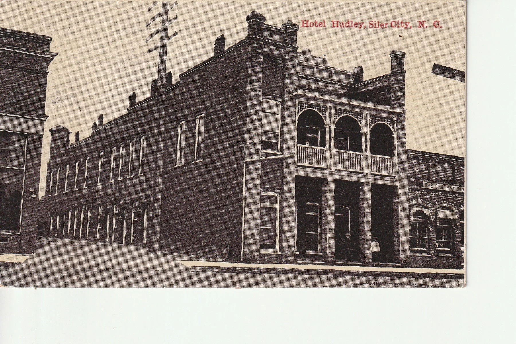 1911 Postcard Of The Historical Hotel Hadley