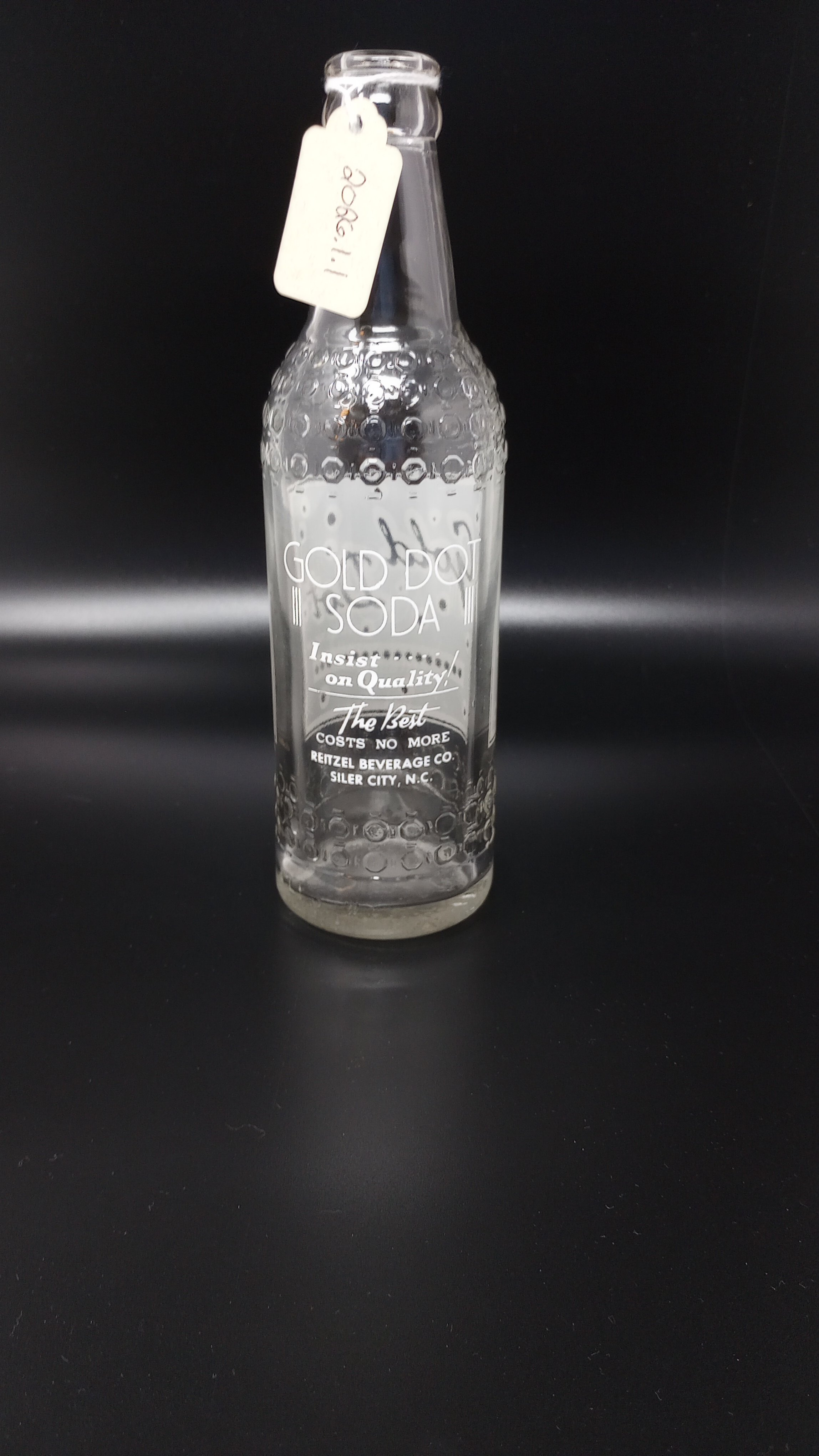 Siler City Gold Dot Soda Bottle