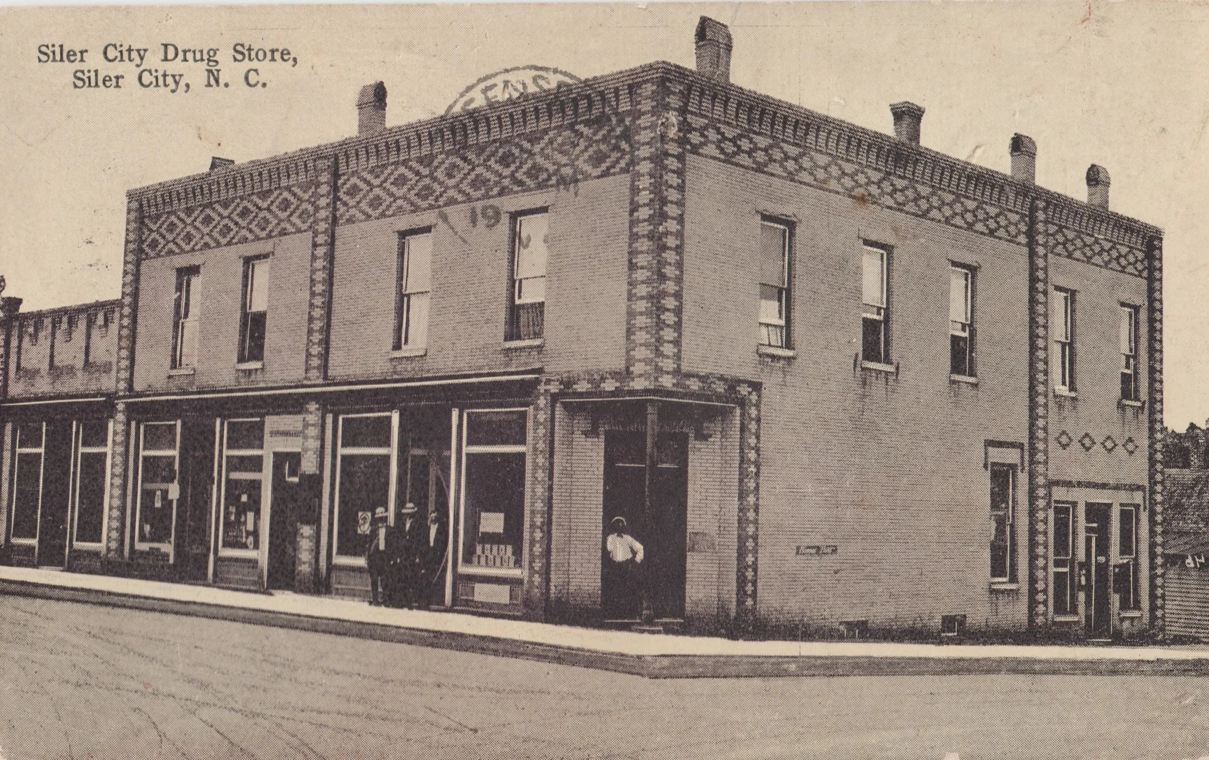 Early Image Of The Siler City Drug Store