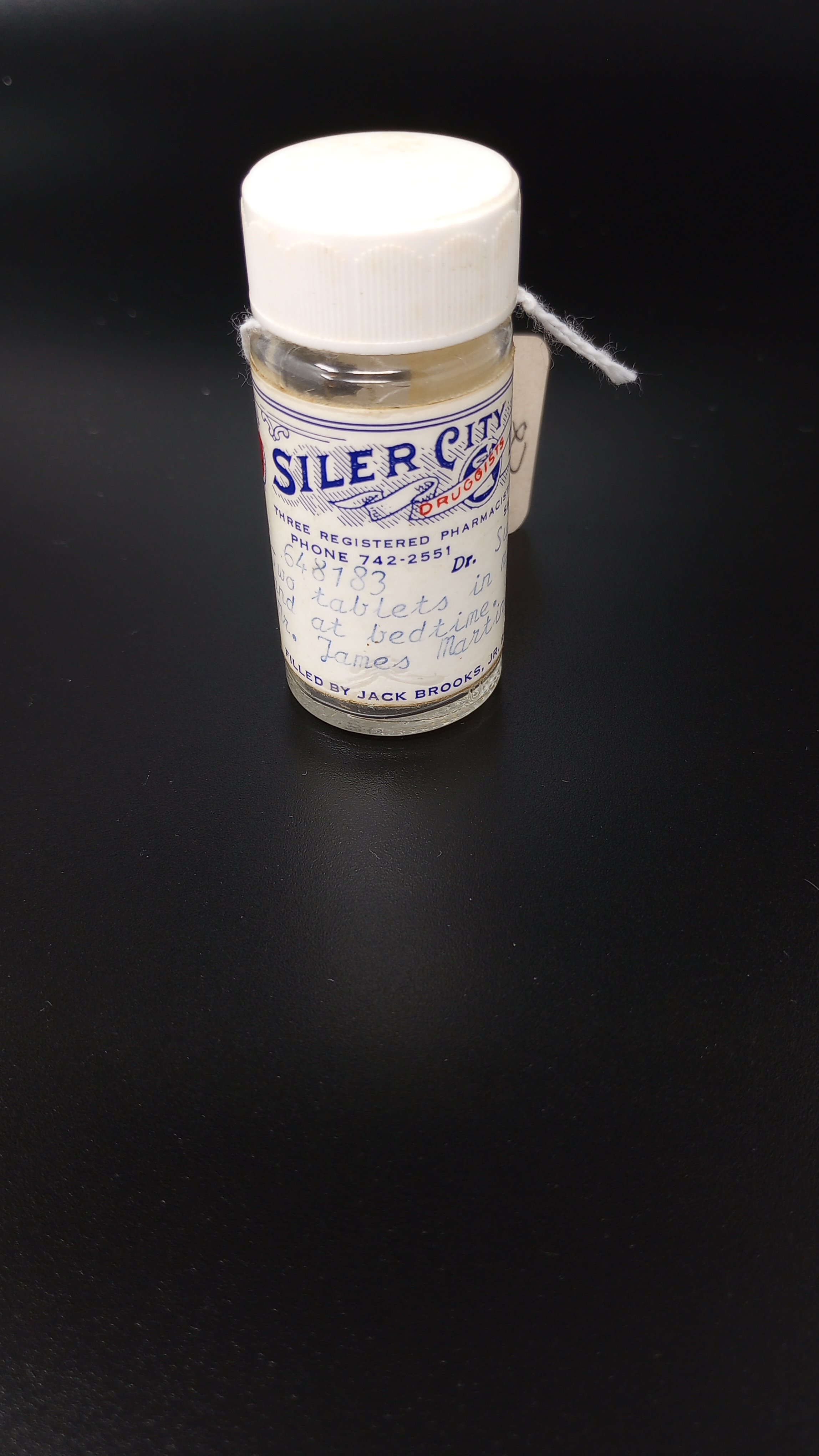 Vintage Siler City Drug Co Bottle