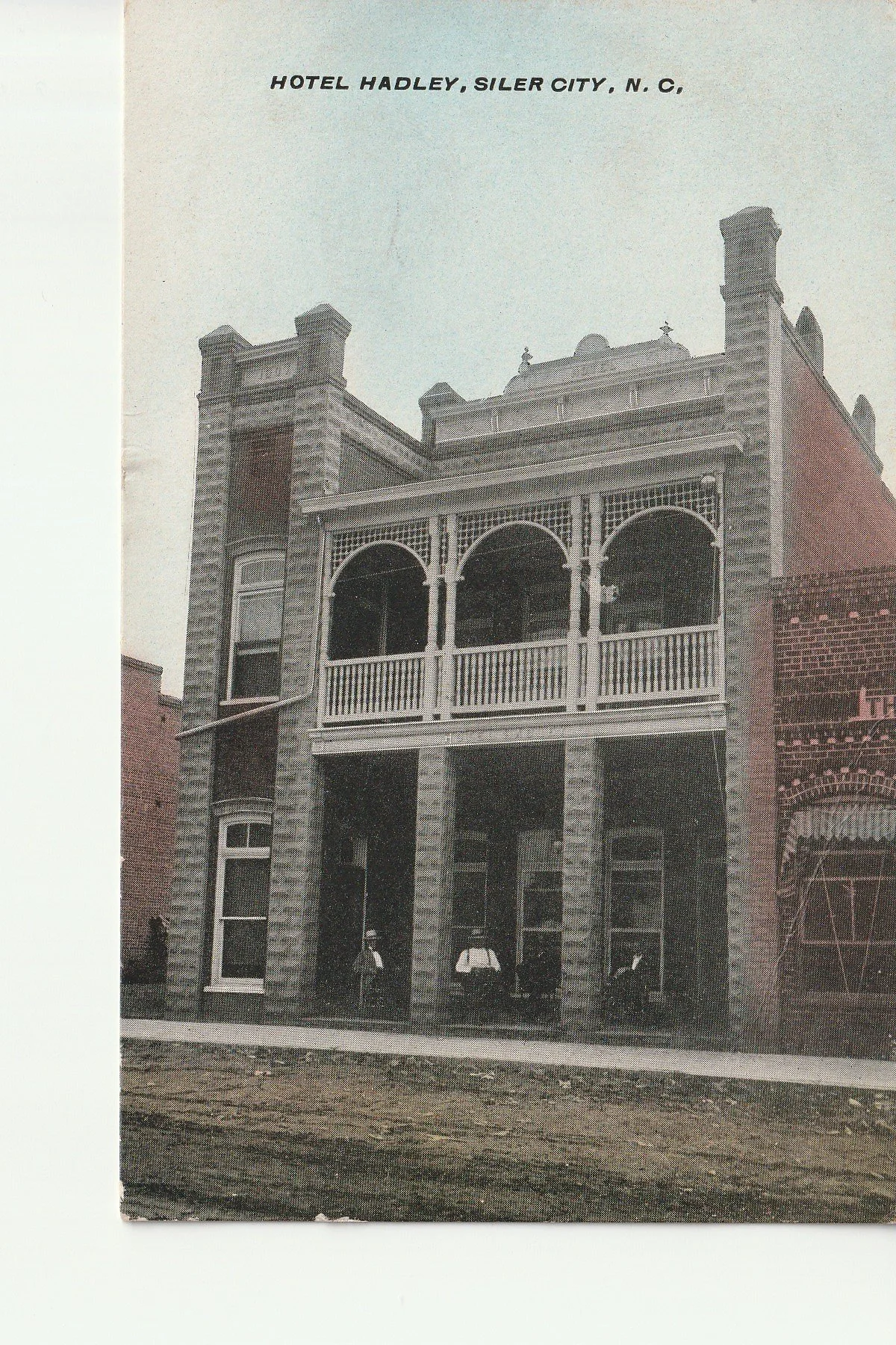 Historic Image Of The Hotel Hadley In Downtown Siler City