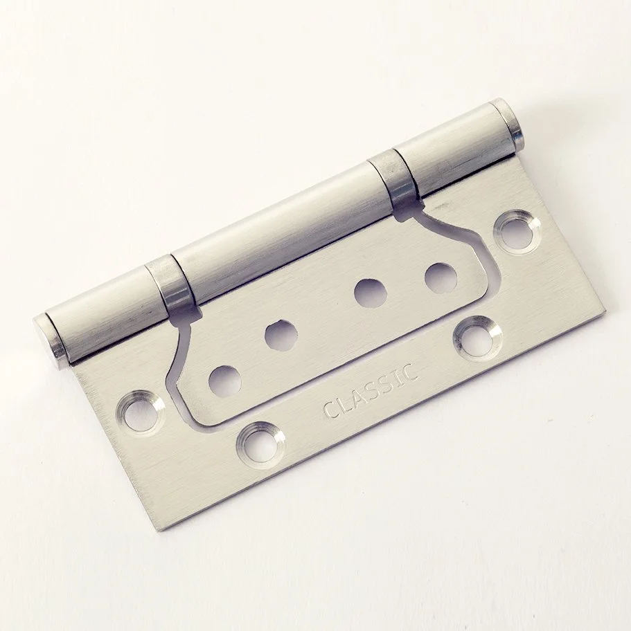 BISAGRA ACERO INOXIDABLE CON BALINERAS 4" x 3" x 2mm OMEGA SATINADA