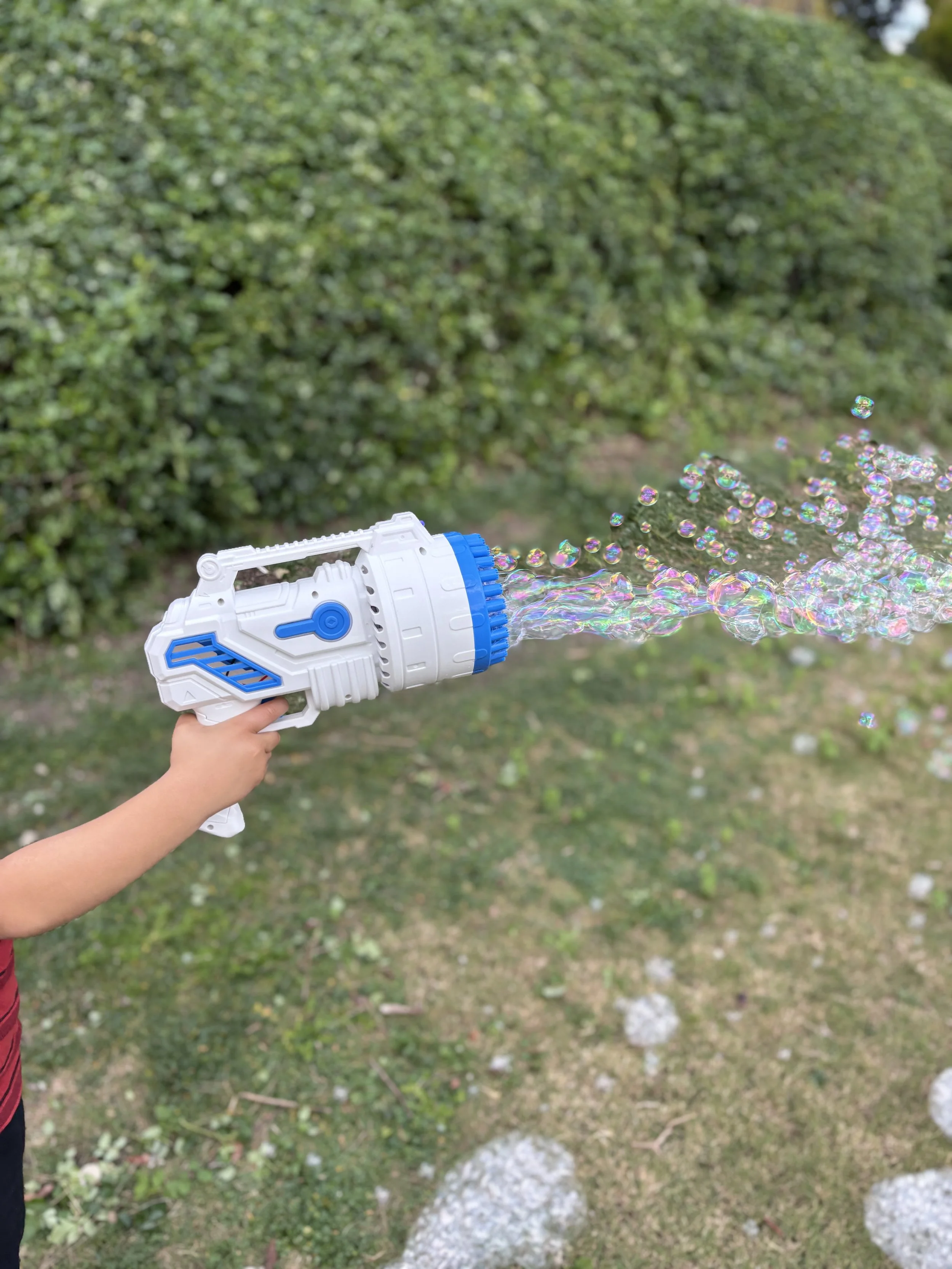 Bubbles ready for easy, joyful backyard fun