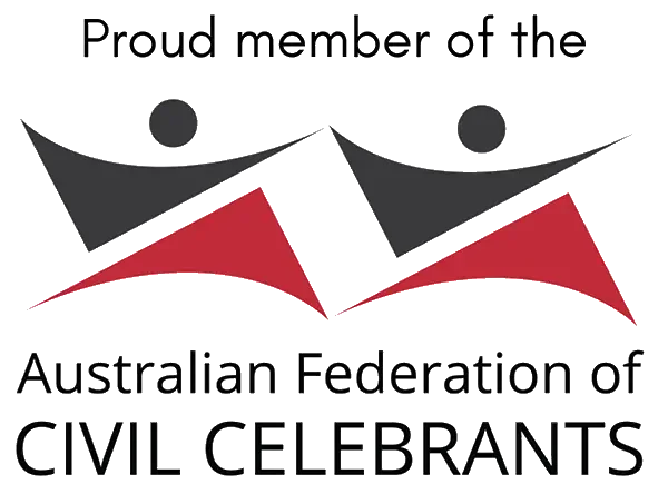 proud member of the australian federation of civil celebrants