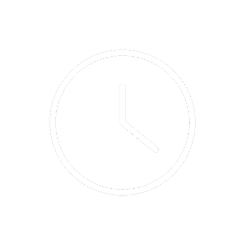 Black background with a white clock showing the time as 4:00.