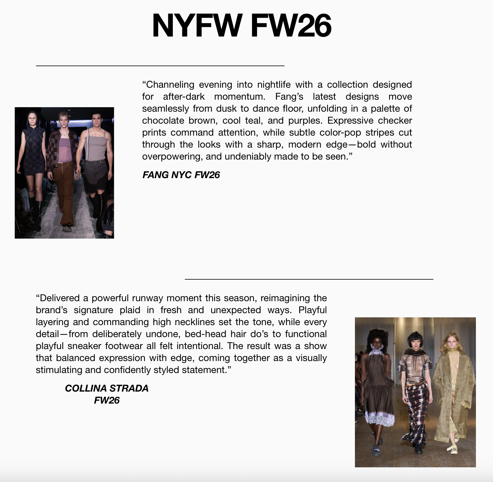NYFW FW26