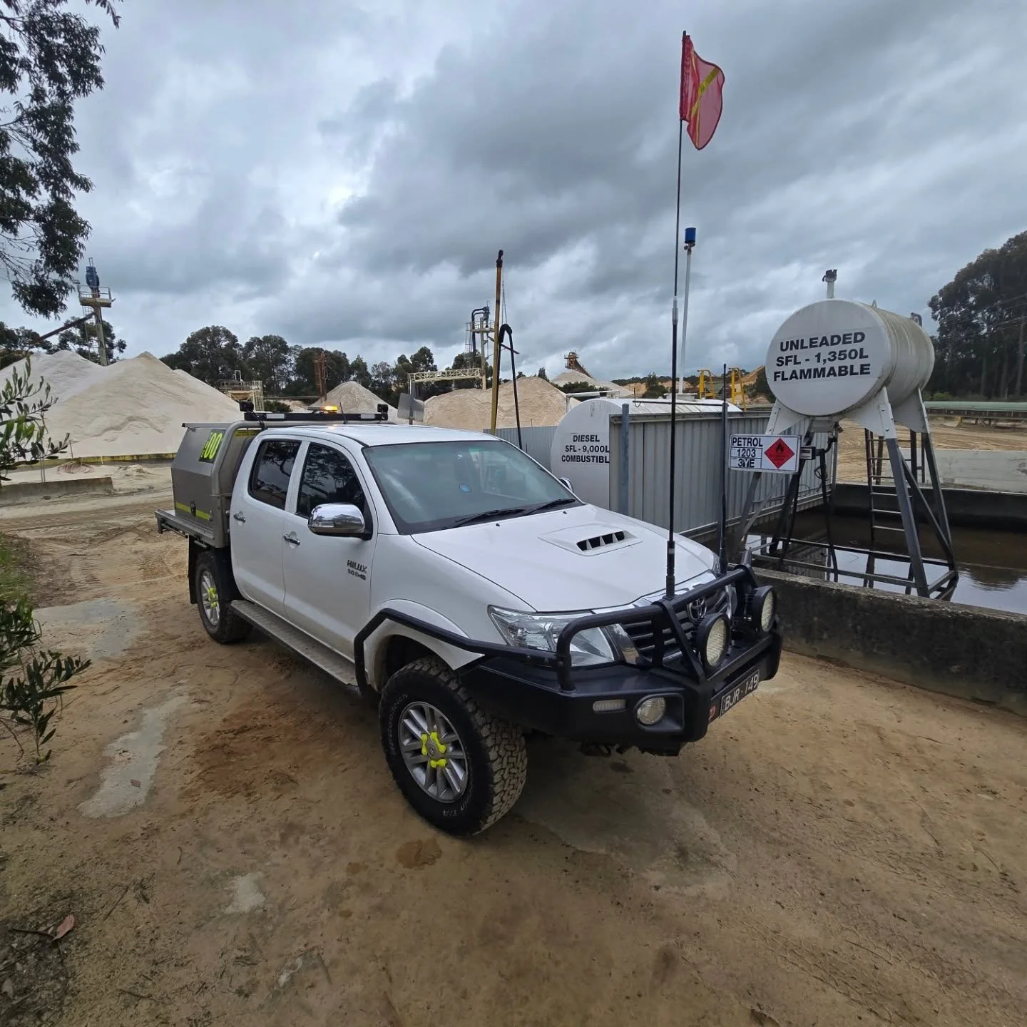 The newest member of the fleet earning its keep. 
Keeping Diesel Tanks online