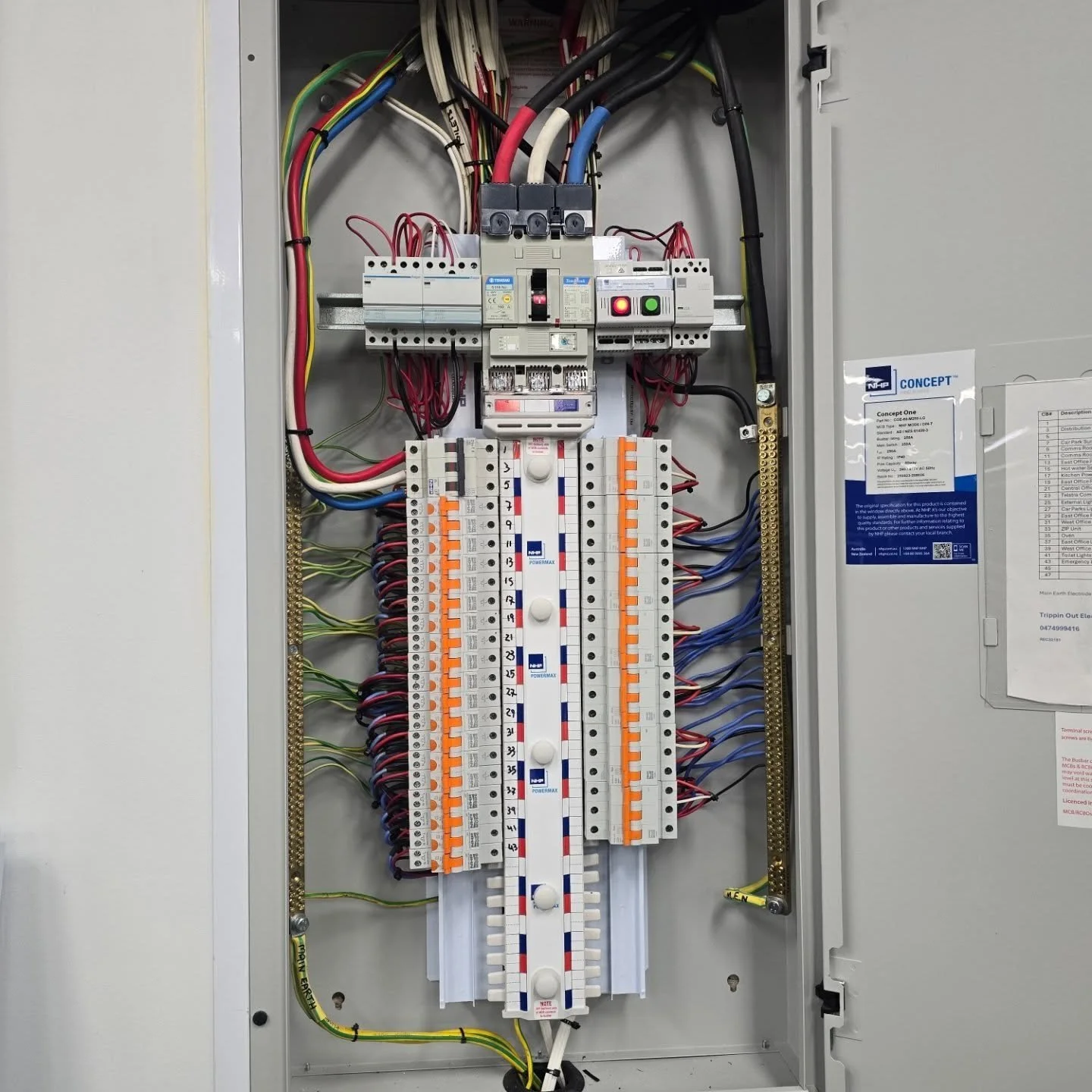 Yearly RCD testing, switch board inspections, Emergency light testing and Test and Tag Completed for a commercial client. Contact us for all your Testing, inspection and compliance needs