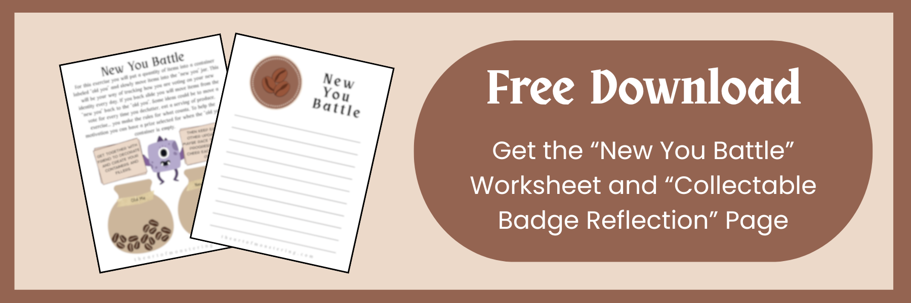 New You Battle Worksheet Download from The Art of Monstering