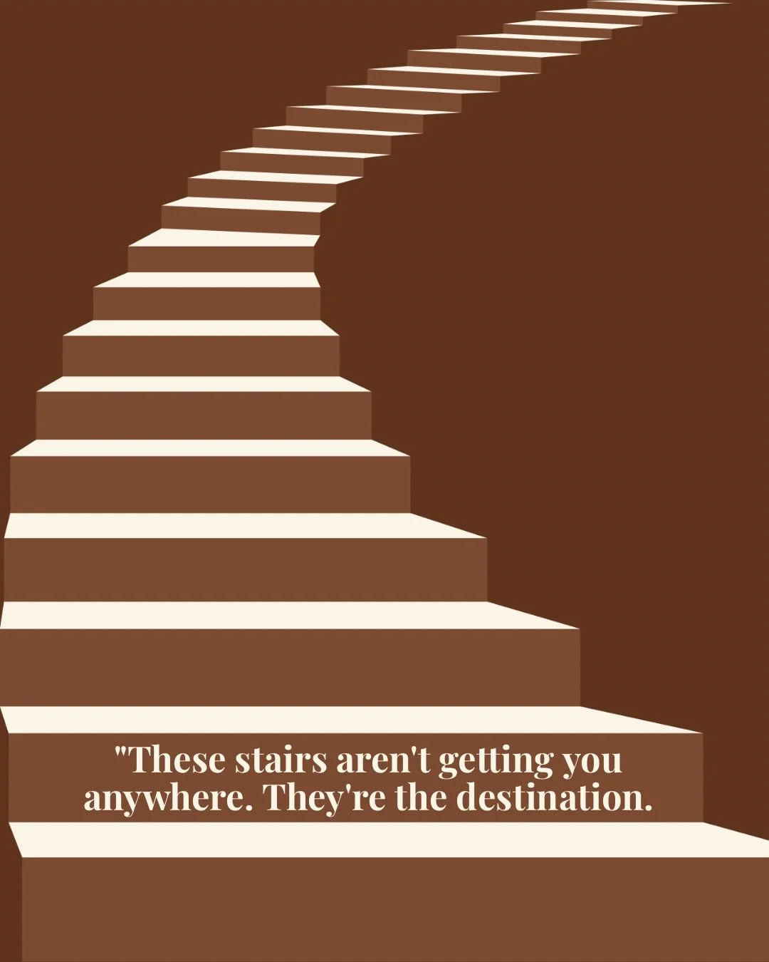 Some stairs get you from A to B. These ones are the destination. 🌀

From the Vatican&rsquo;s double helix to Gaud&iacute;&rsquo;s living stairwell, Wright&rsquo;s staircase down to a stream, and a 16-story climb that leads nowhere on purpose, these 