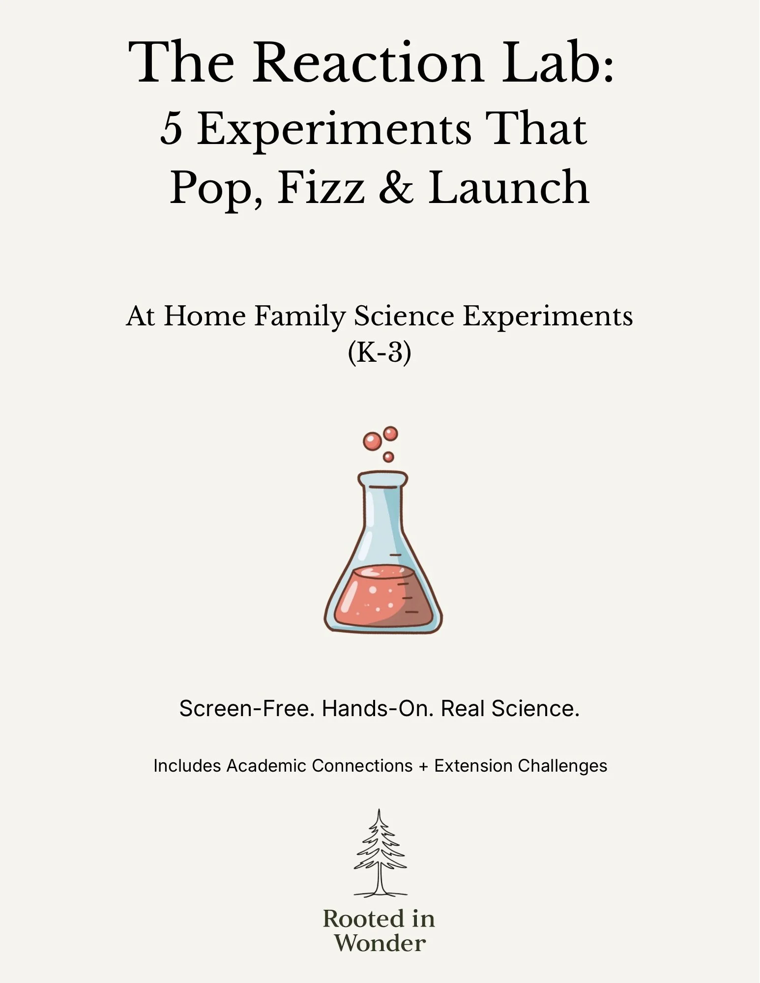 The Reaction Lab: 5 Experiments That Pop, Fizz, & Launch (Instant Download)