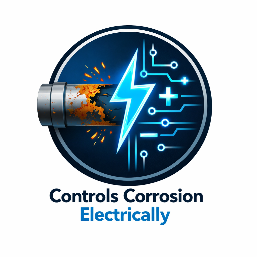 Controls corrosion electrically