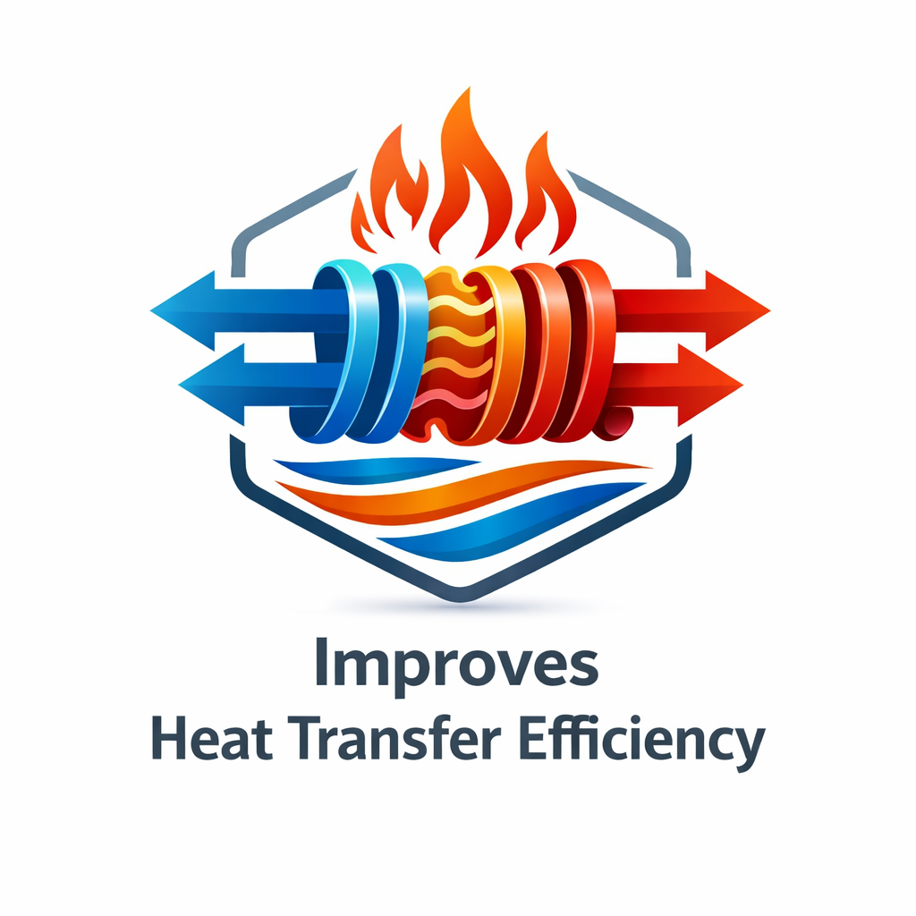 Improves heat transfer efficiency