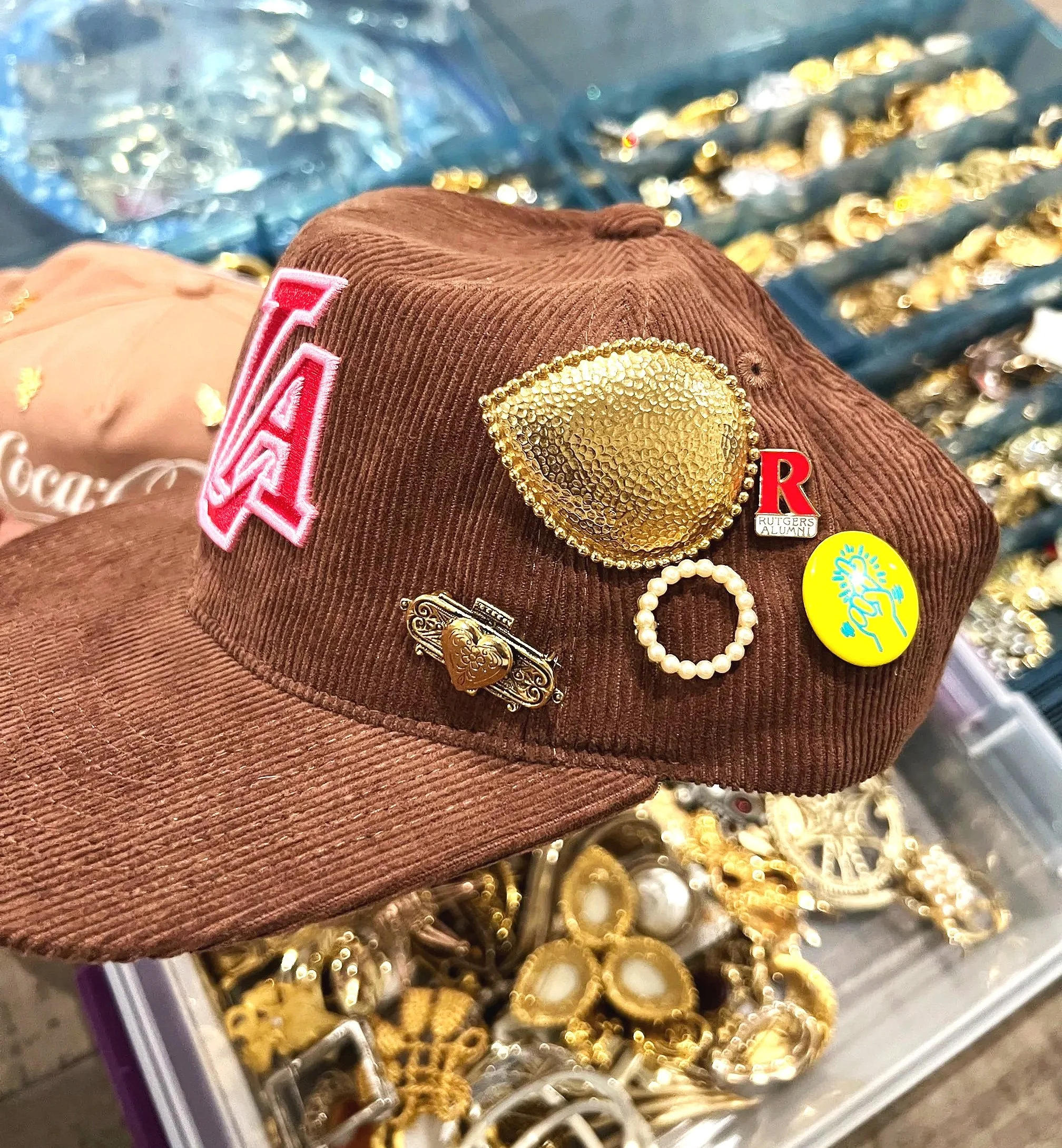 Custom hat done for the Brooch Bar customer