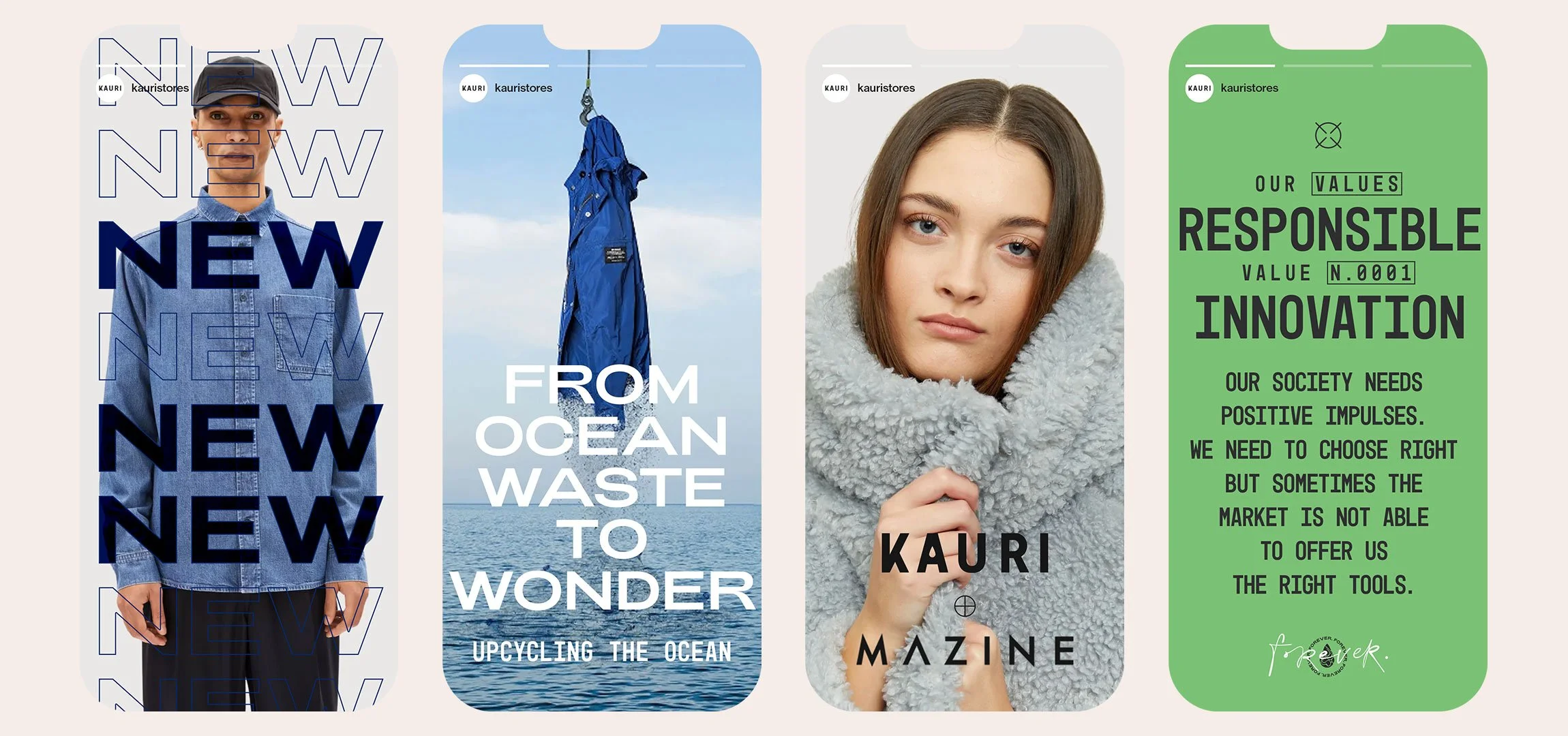 Kauri Stores, Beispiel für Social Media Posts