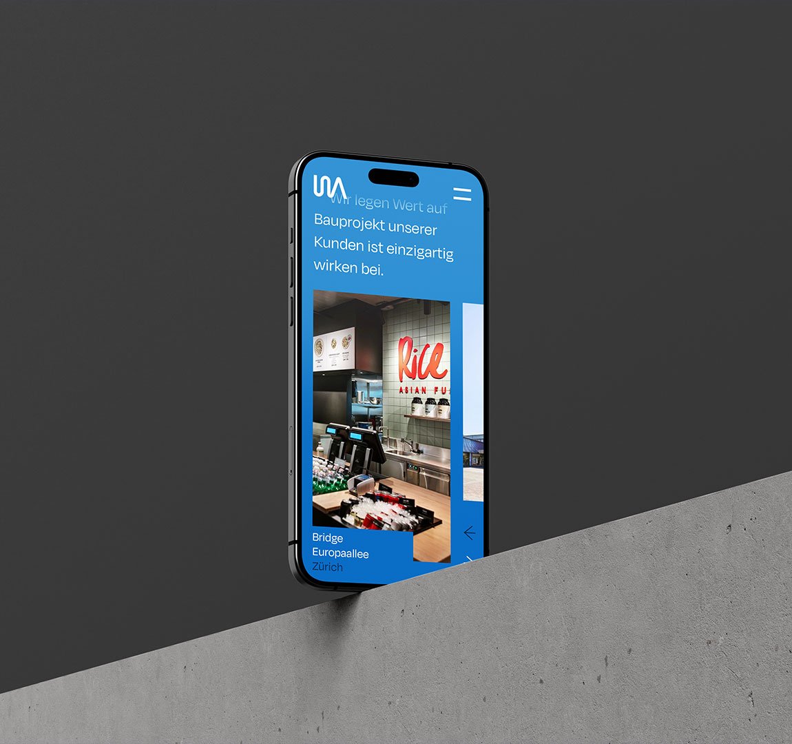 WALAIR Brand Design - Website Design, Responsive. Bild zeigt iPhone