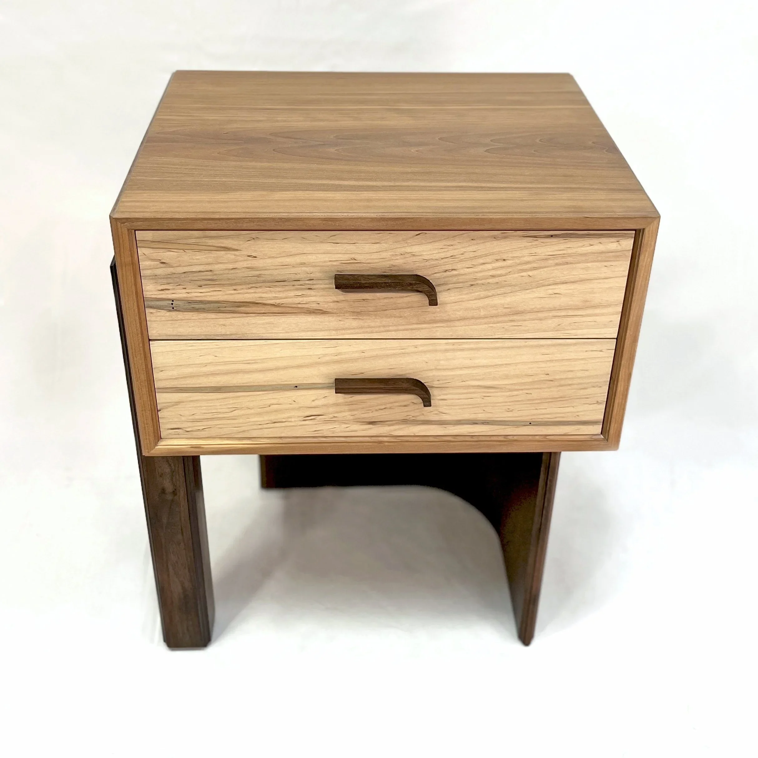 Cherry and walnut custom night stands