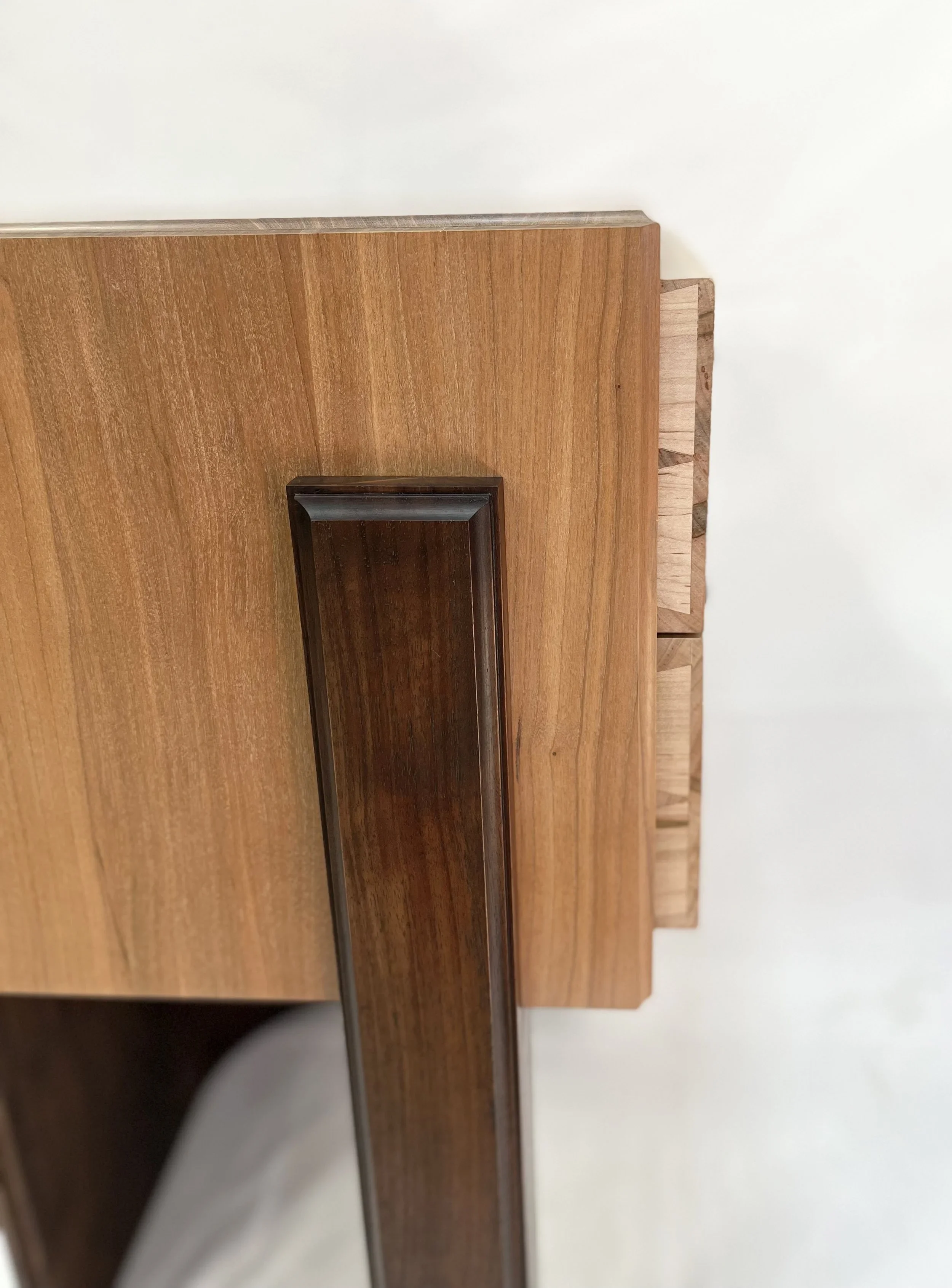 Cherry and walnut custom night stands