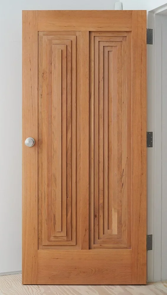 Custom door designed by Julian Hoeber for Jessica Silverman Gallery
