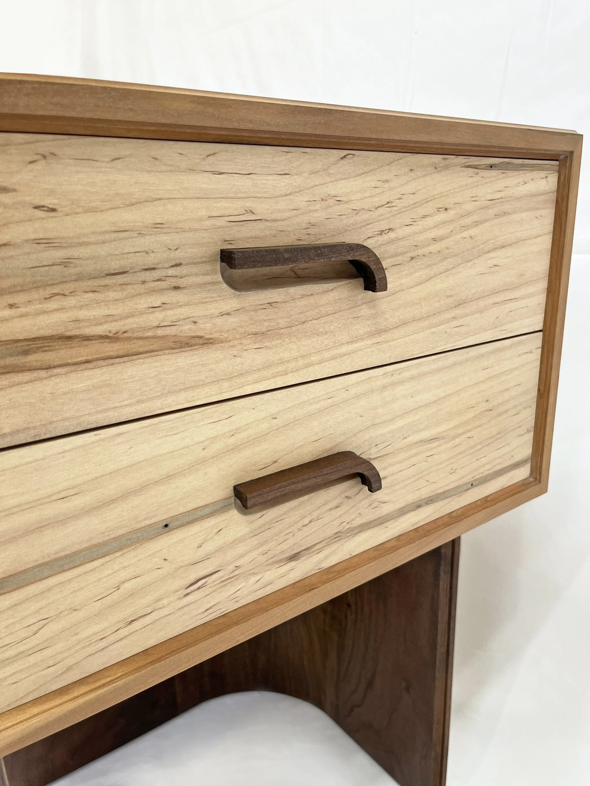 Cherry and walnut custom night stands