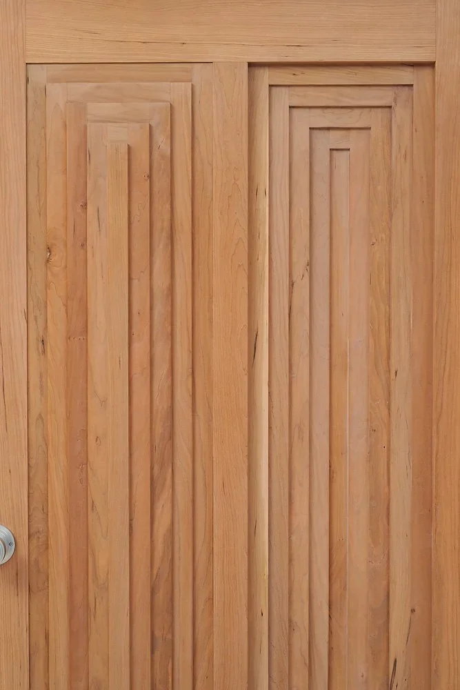 Custom door designed by Julian Hoeber for Jessica Silverman Gallery