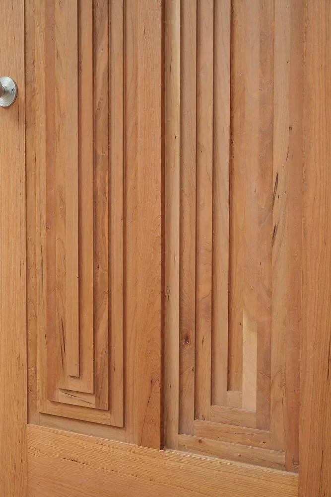 Custom door designed by Julian Hoeber for Jessica Silverman Gallery