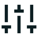 Abstract black geometric pattern with vertical and horizontal lines on a dark background.