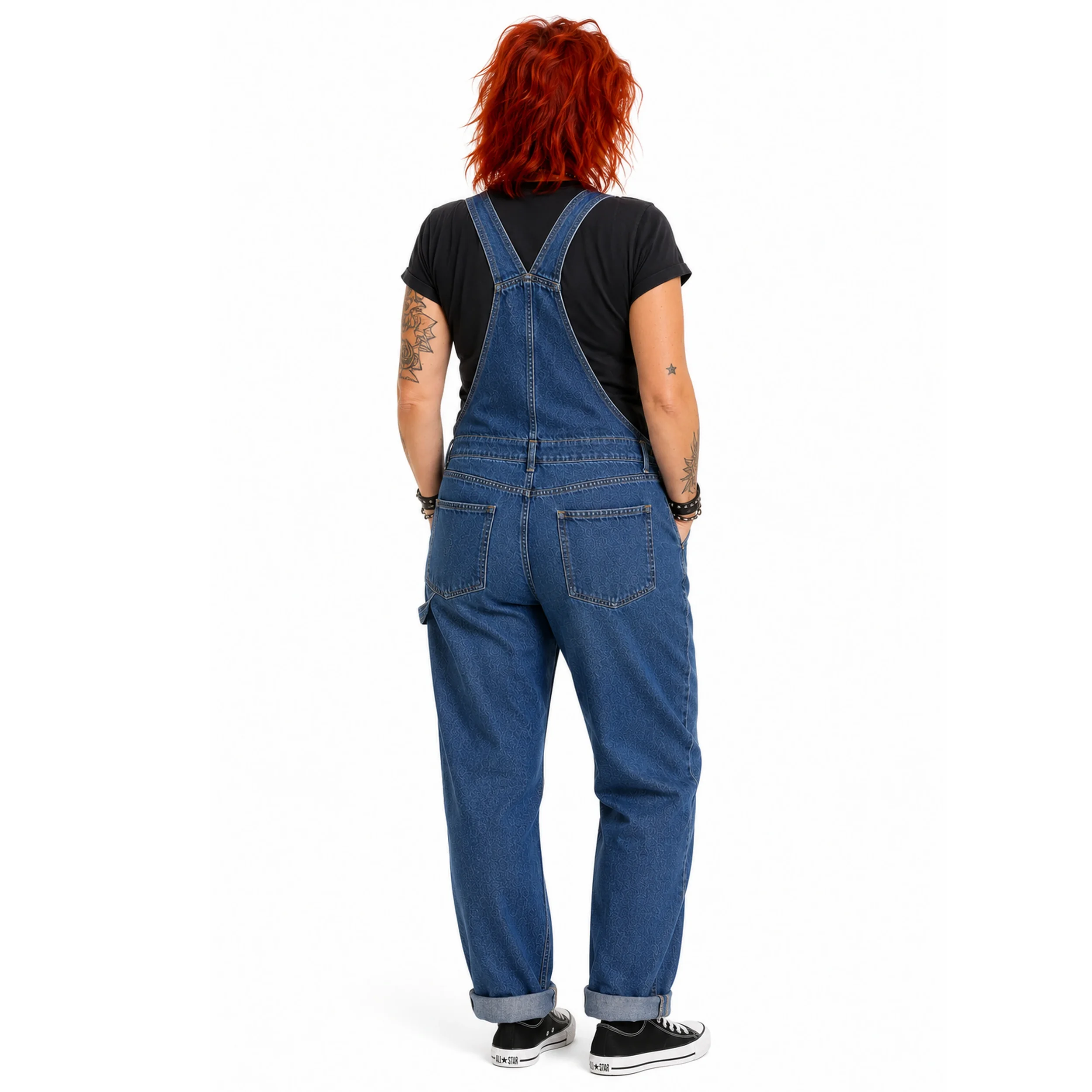 salopette femme en jean denim.webp