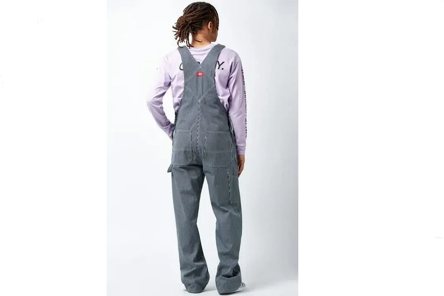 salopette dickies rayures grande taille.webp