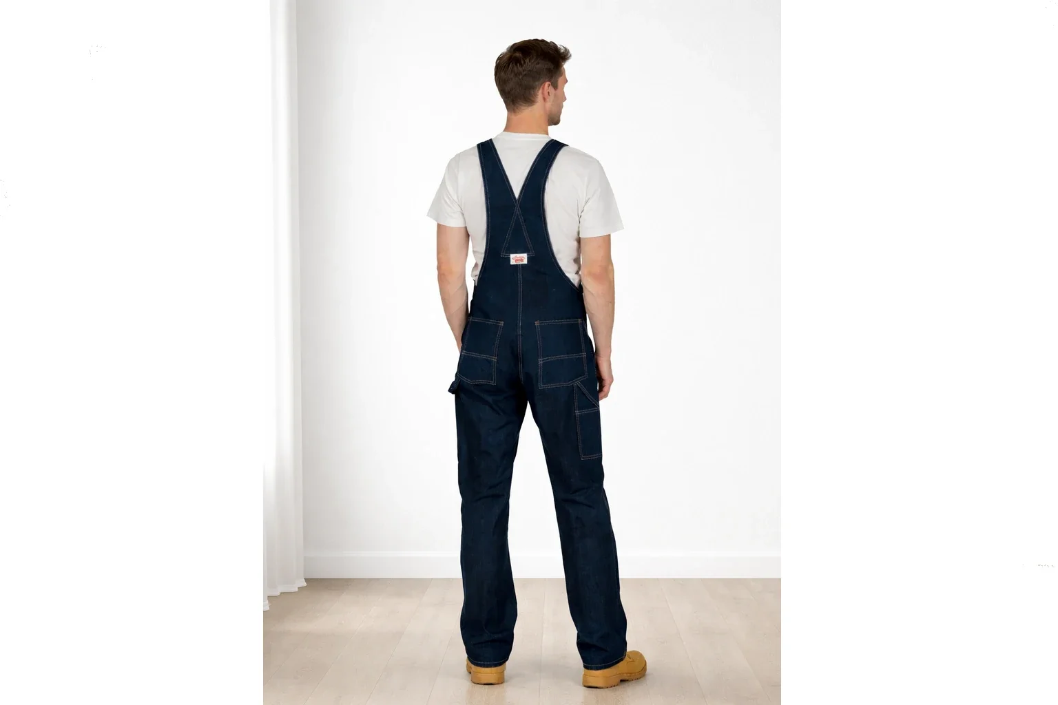 salopette denim round house poche zip.webp