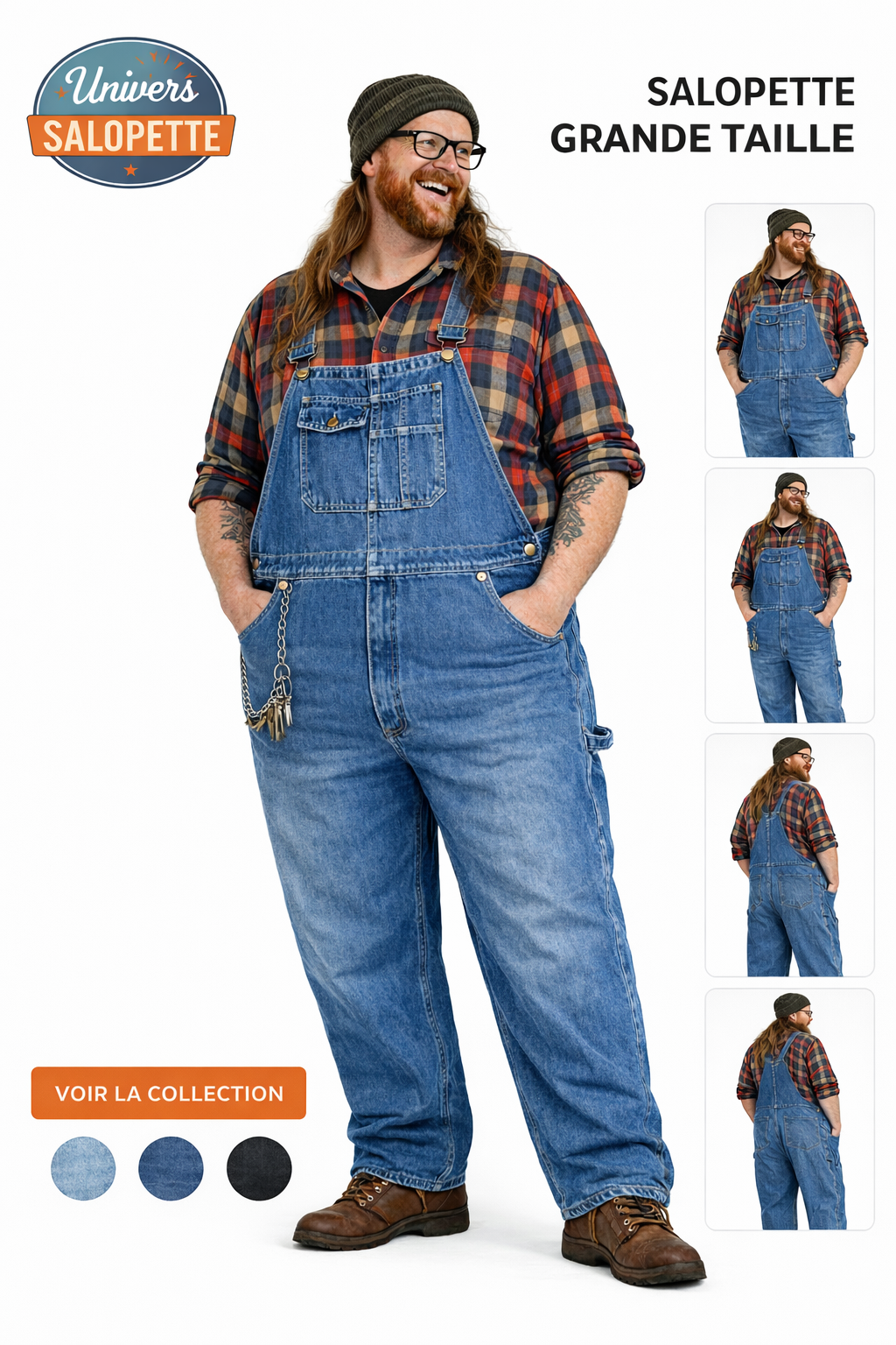 SALOPETTE GRANDE TAILLE HOMME