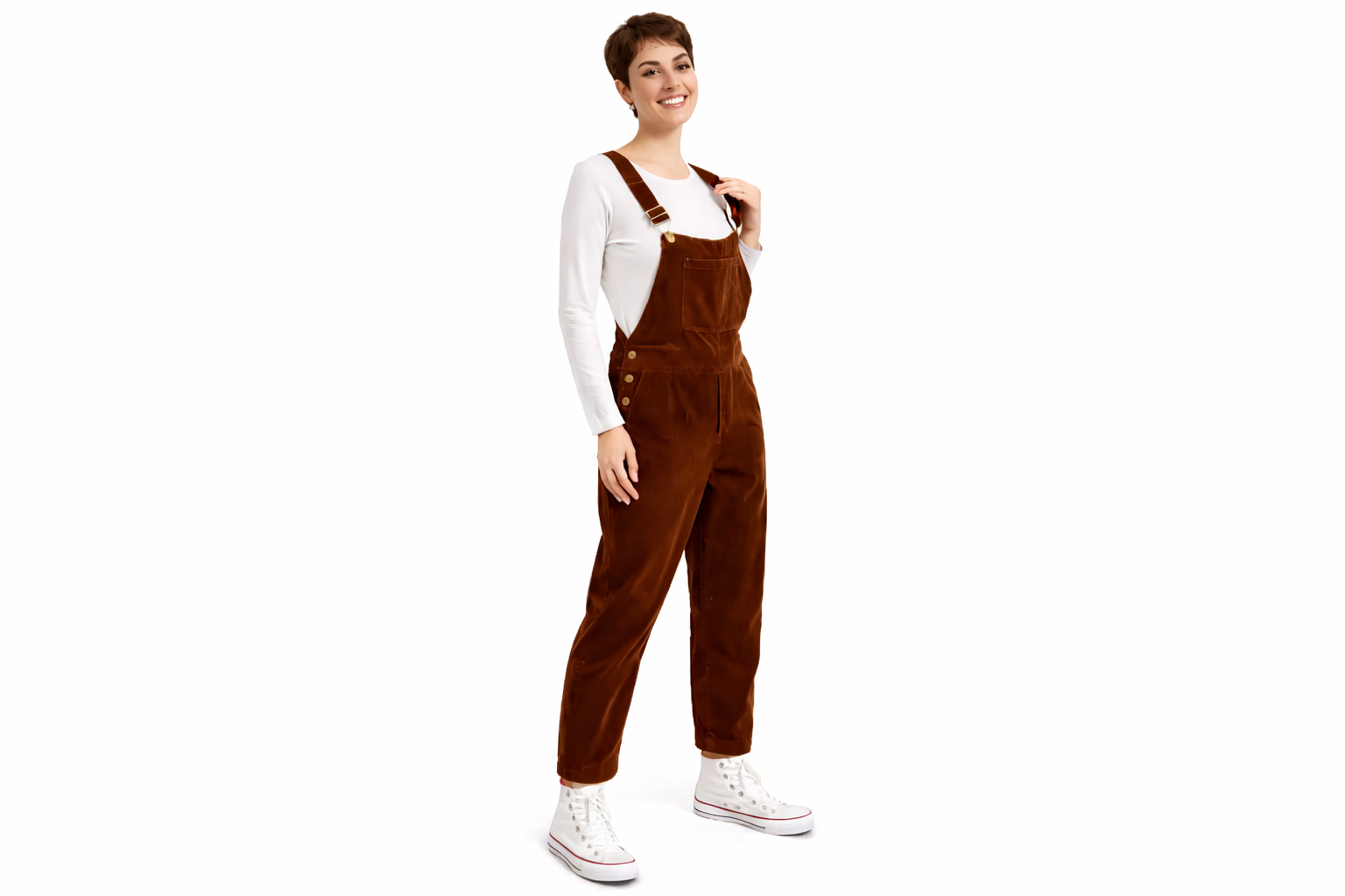 Salopette velours femme