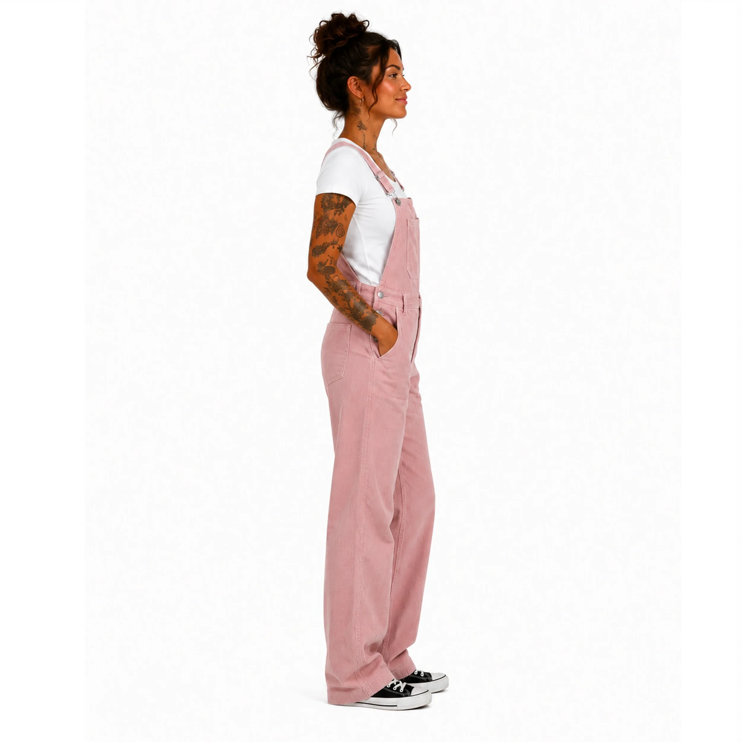 salopette femme velours, style tendance et abordable.webp
