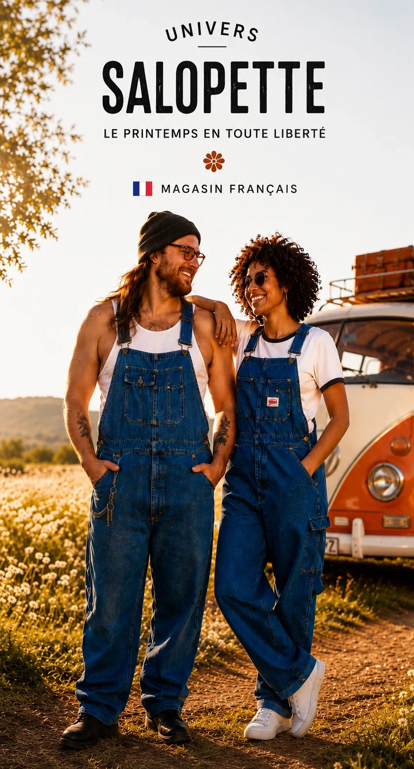 salopette homme et salopette femme
