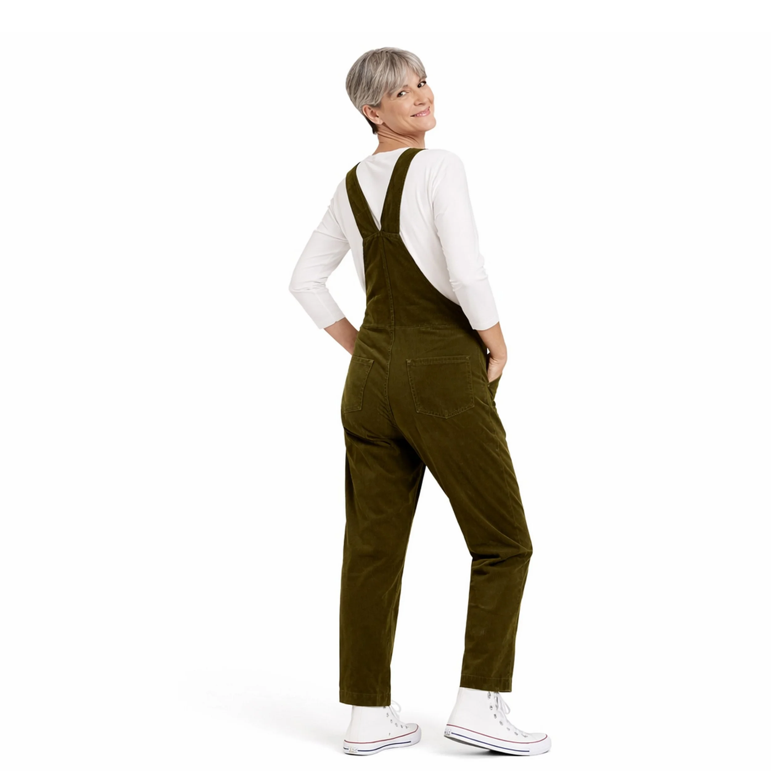 salopette en velours kaki mode femme de dos.jpg