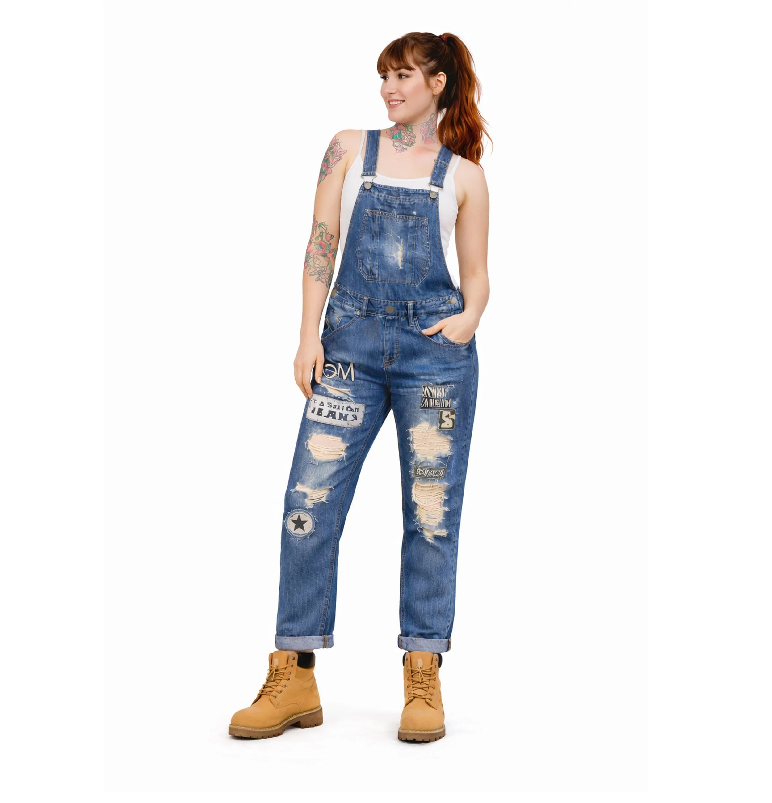 Salopette Femme destroy