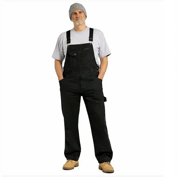 Salopette Denim Noir Homme – Coupe Confort