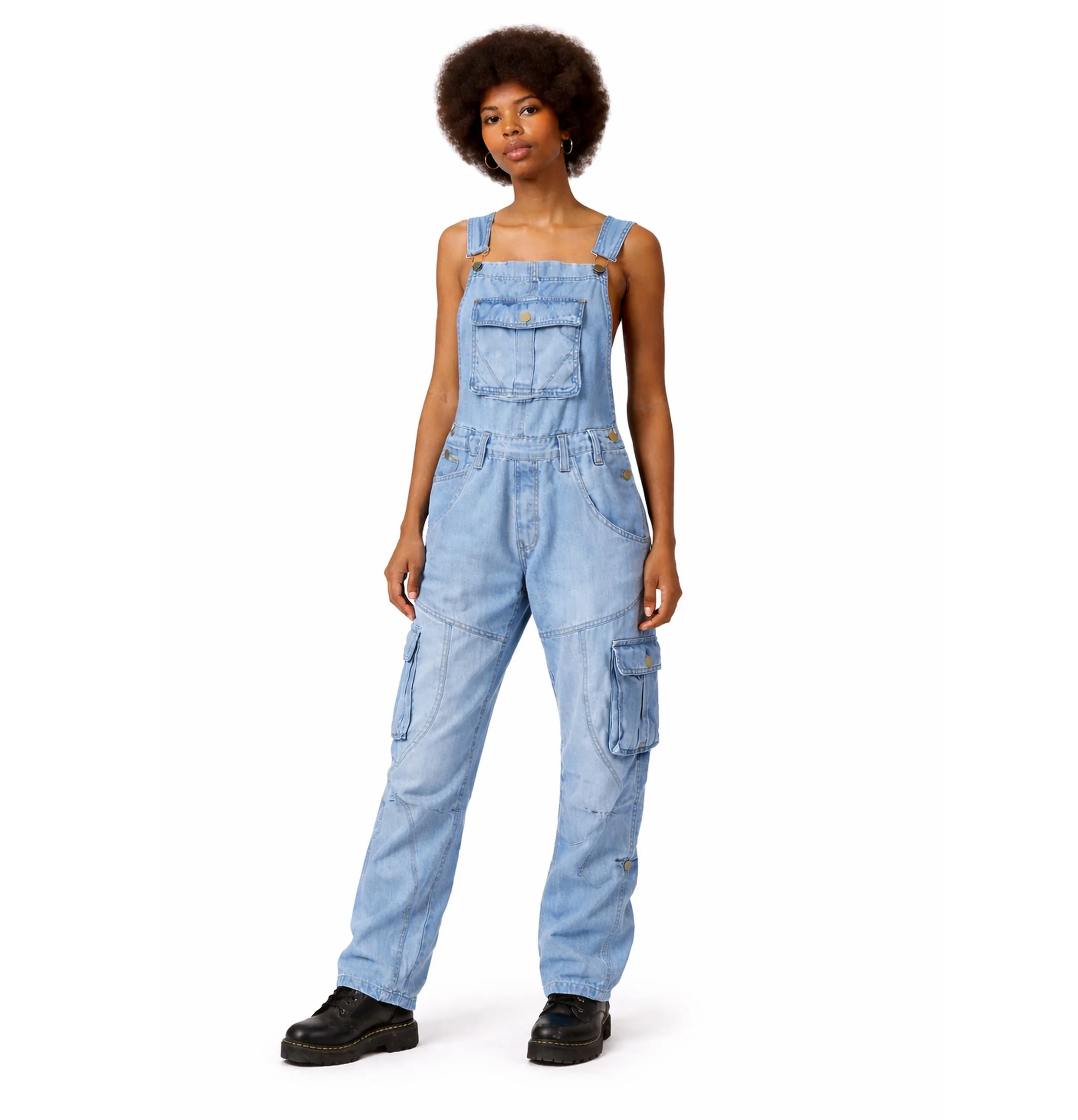 Salopette en Denim Style Anglais