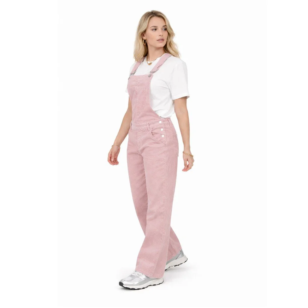 Salopette Velours Rose