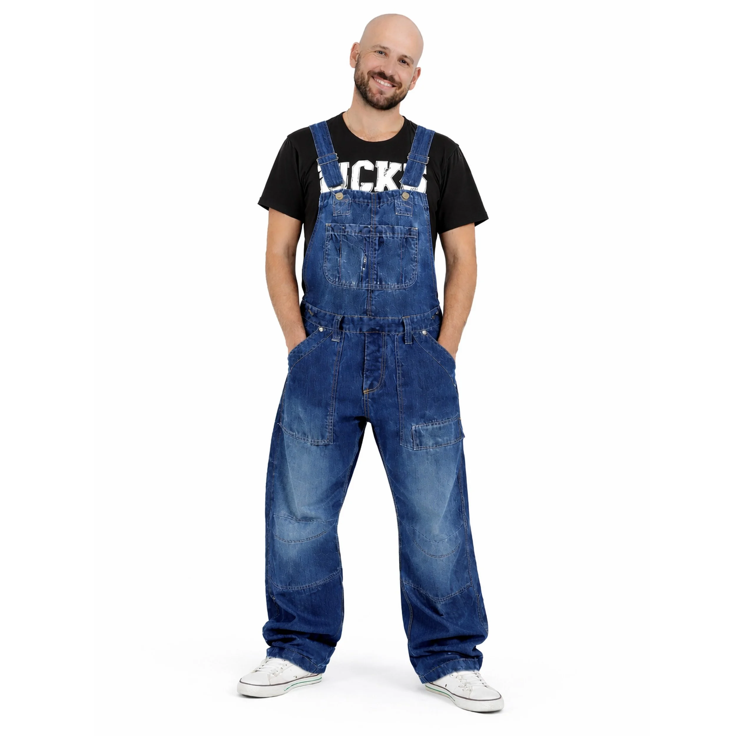 Salopette Baggy Homme – Denim Bleu Urbain