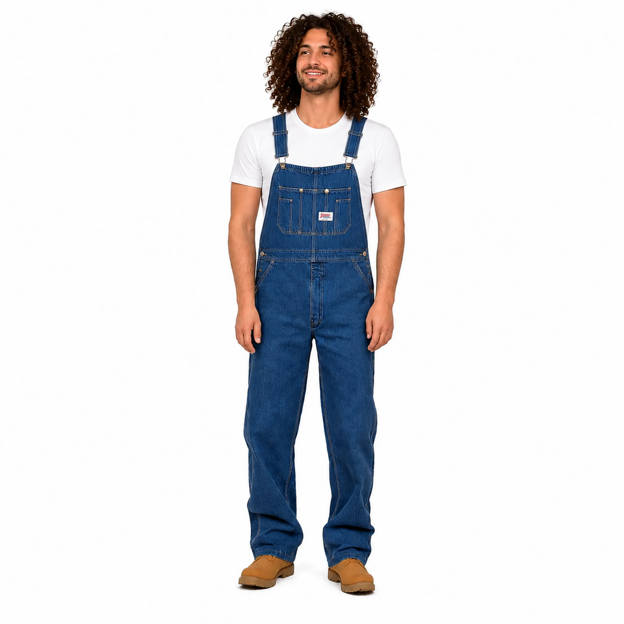 salopette homme jean denim clair.webp